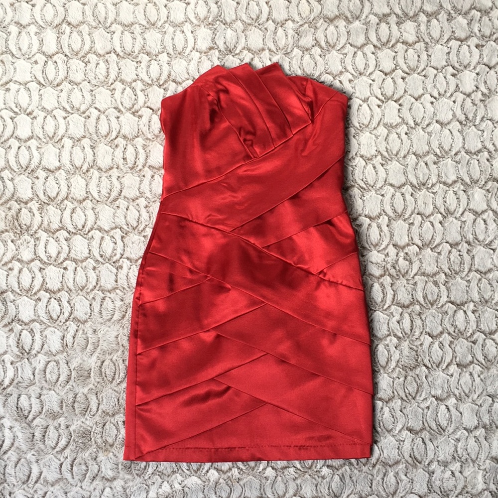 Red wedding dress